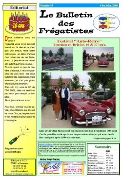 Bulletin 33 du FCF