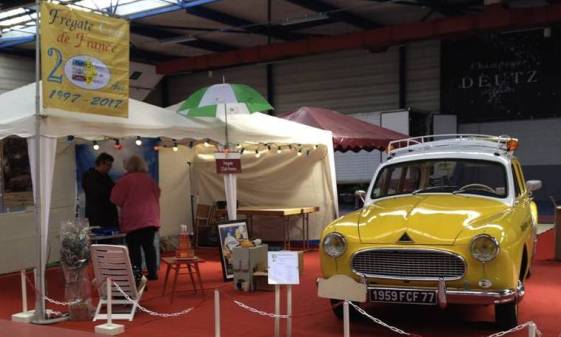 Le stand du Frégate Club de France au salon de Reims 2017 en préparation