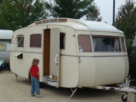 Magnifique Nottin, l'une des 3 caravannes anciennes présentes